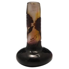 A Rare Miniature Galle Cameo Glass Vase c1910