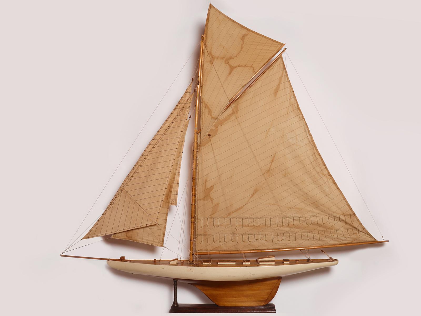 Belgian A rare model of a sailing boat, Belgium 1940. For Sale