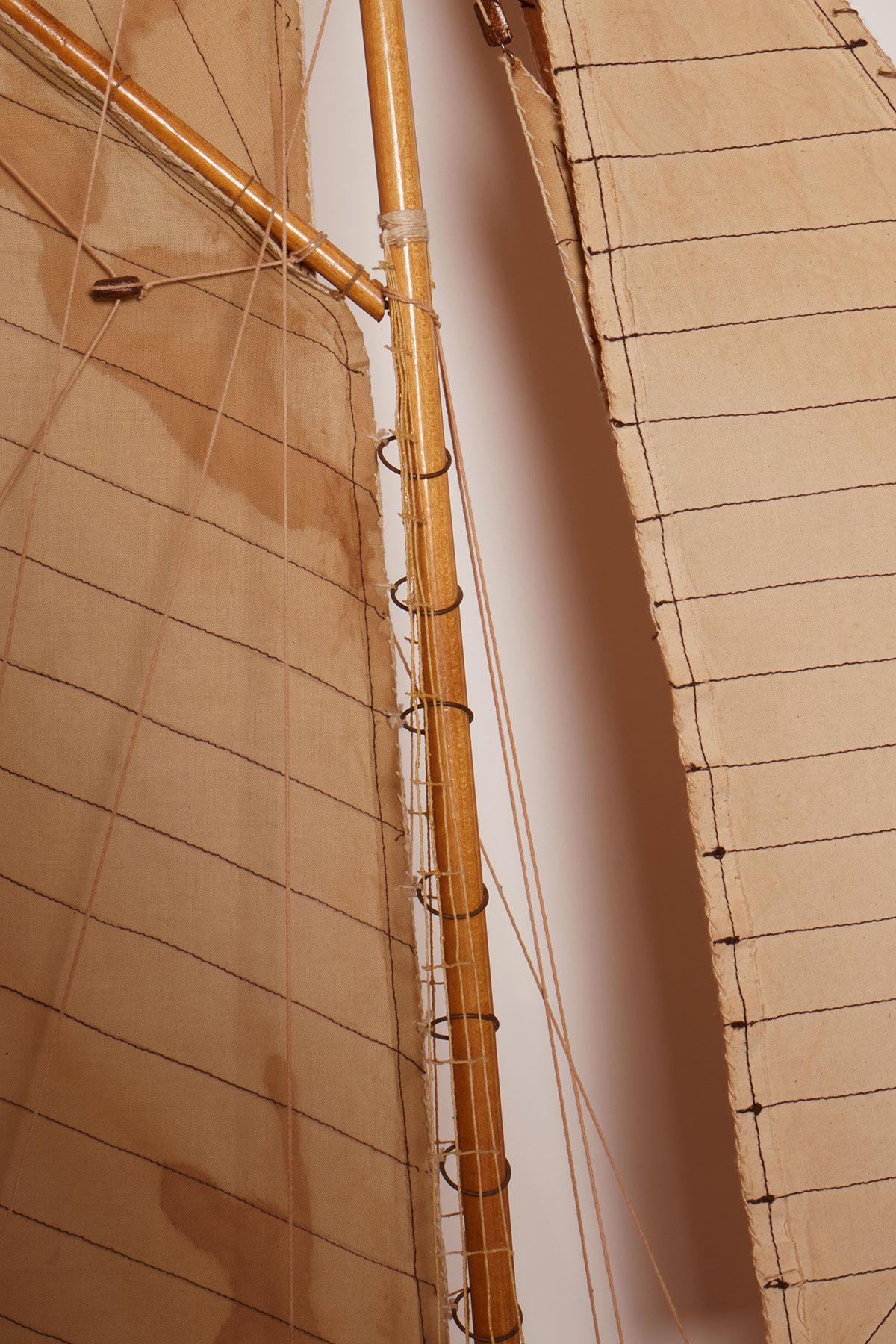 A rare model of a sailing boat, Belgium 1940. For Sale 2