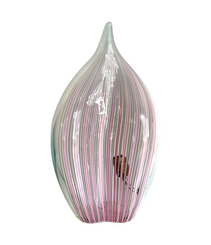 Rare Murano Glass Tear Drop Shaped Lamp by Lino Tagliapietra for La Murrina For Sale 9