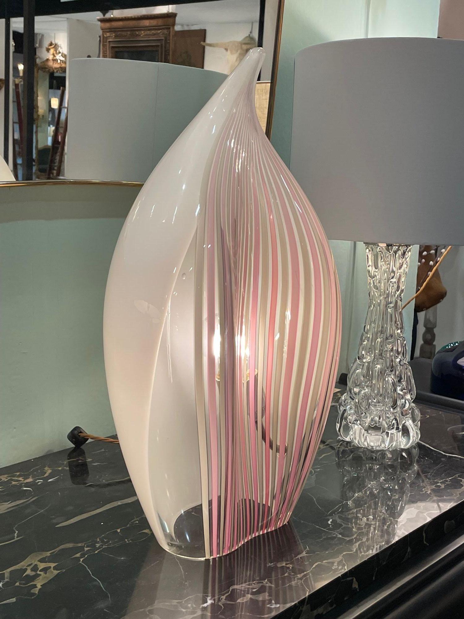 Rare lampe en verre de Murano en forme de goutte d'eau de Lino Tagliapietra pour La Murrina en vente 11