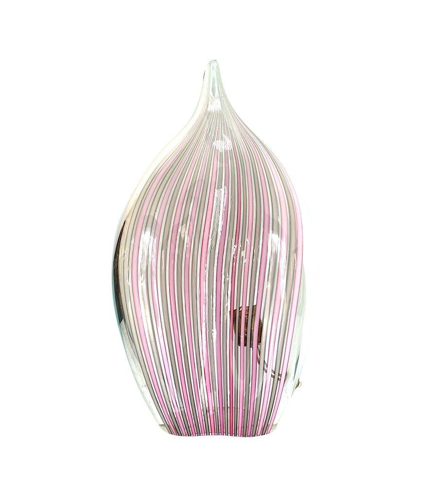 Milieu du XXe siècle Rare lampe en verre de Murano en forme de goutte d'eau de Lino Tagliapietra pour La Murrina en vente