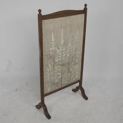 Selwyn Image for the Century Guild. Floral embroidery fire screen with foxgloves