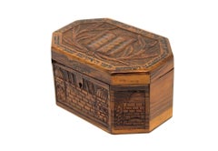 A Rare Olivewood Etrog Container, Jerusalem 20th century