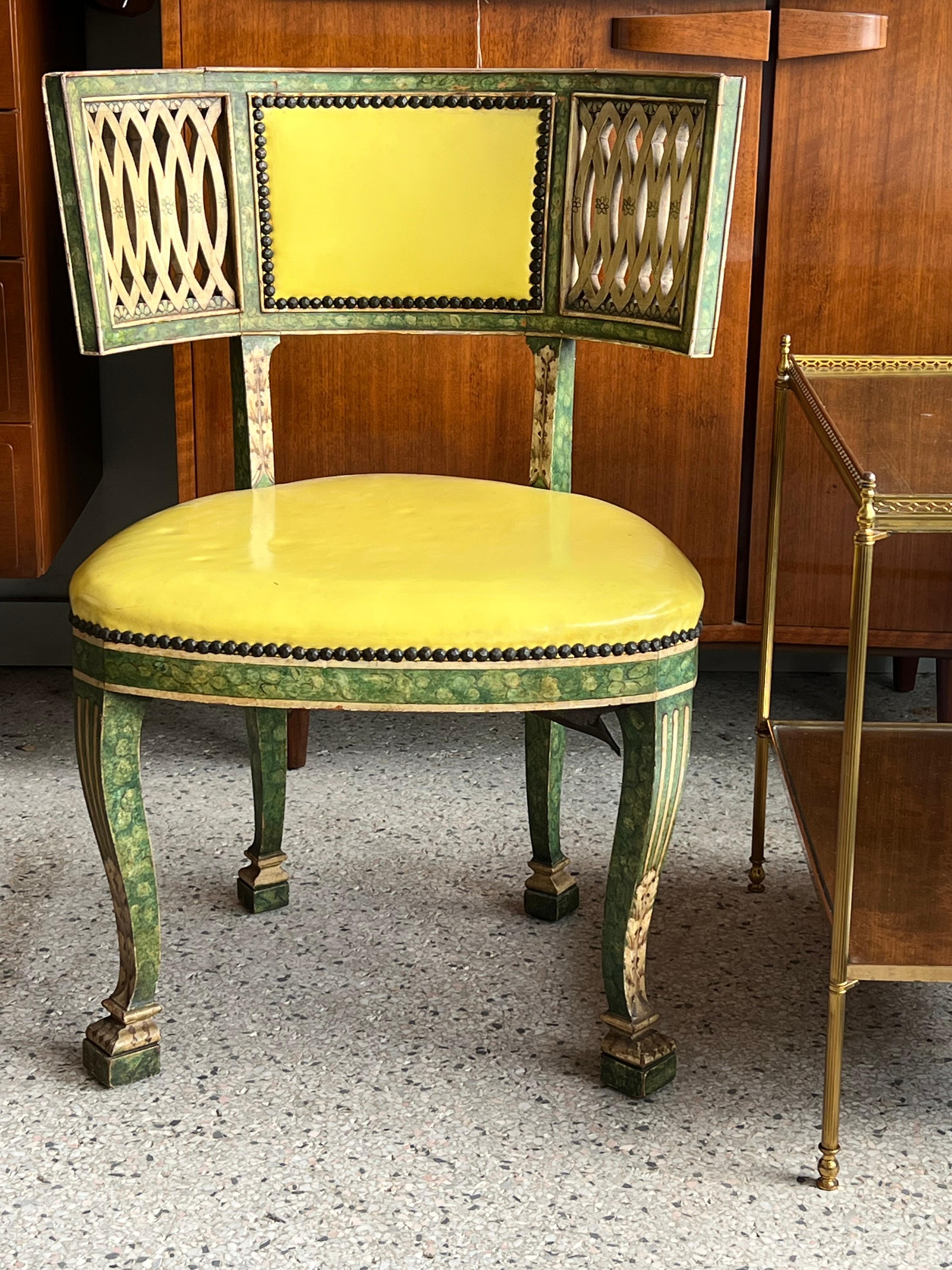 A Rare Original Chair By Syrie Maugham ca' 1940's im Angebot 5