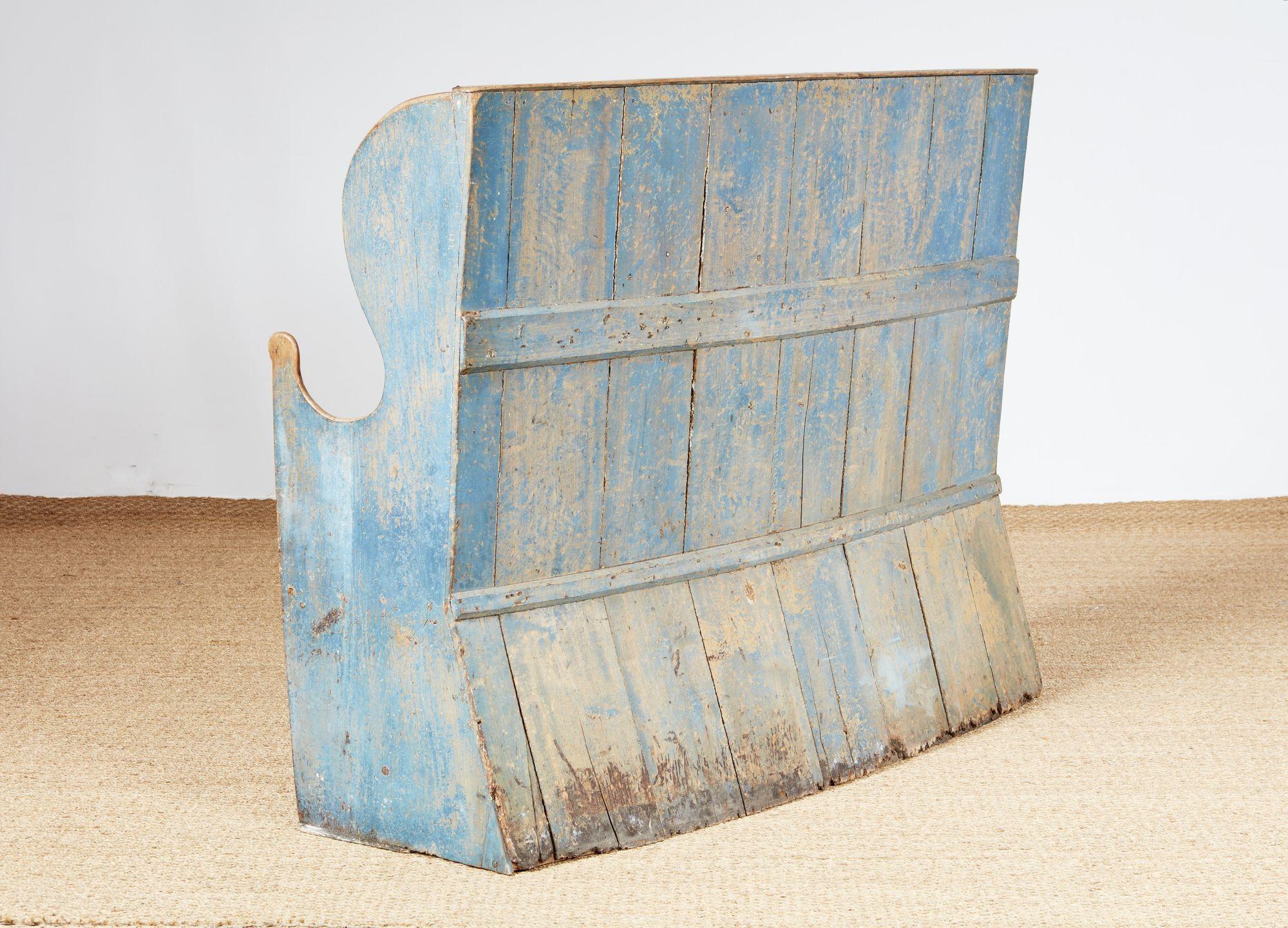 Legno Un raro setaccio originale dipinto in blu del West Country in vendita
