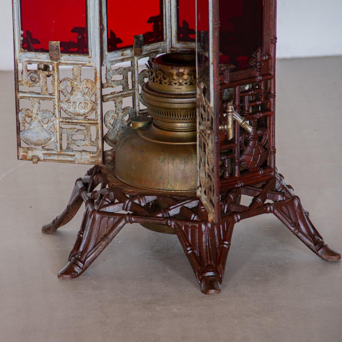 Rare Ornate French Cast Iron Conservatory Heater, circa 1880 6