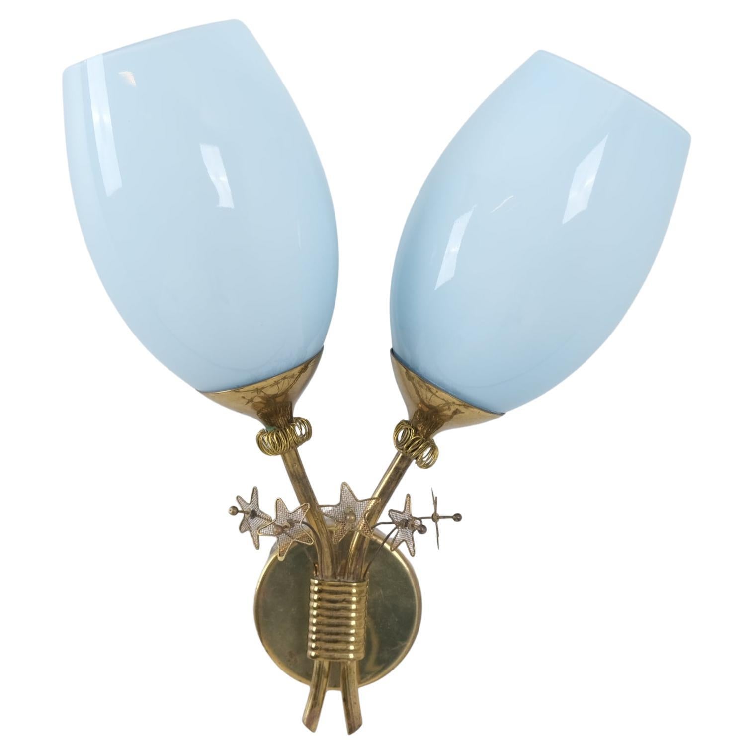 Rare lampe murale Paavo Tynell, Taito Oy, années 1950