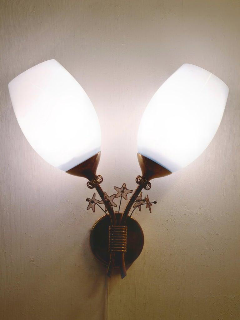 A Rare Paavo Tynell Wall Lamp, Taito Oy 1950s For Sale 5