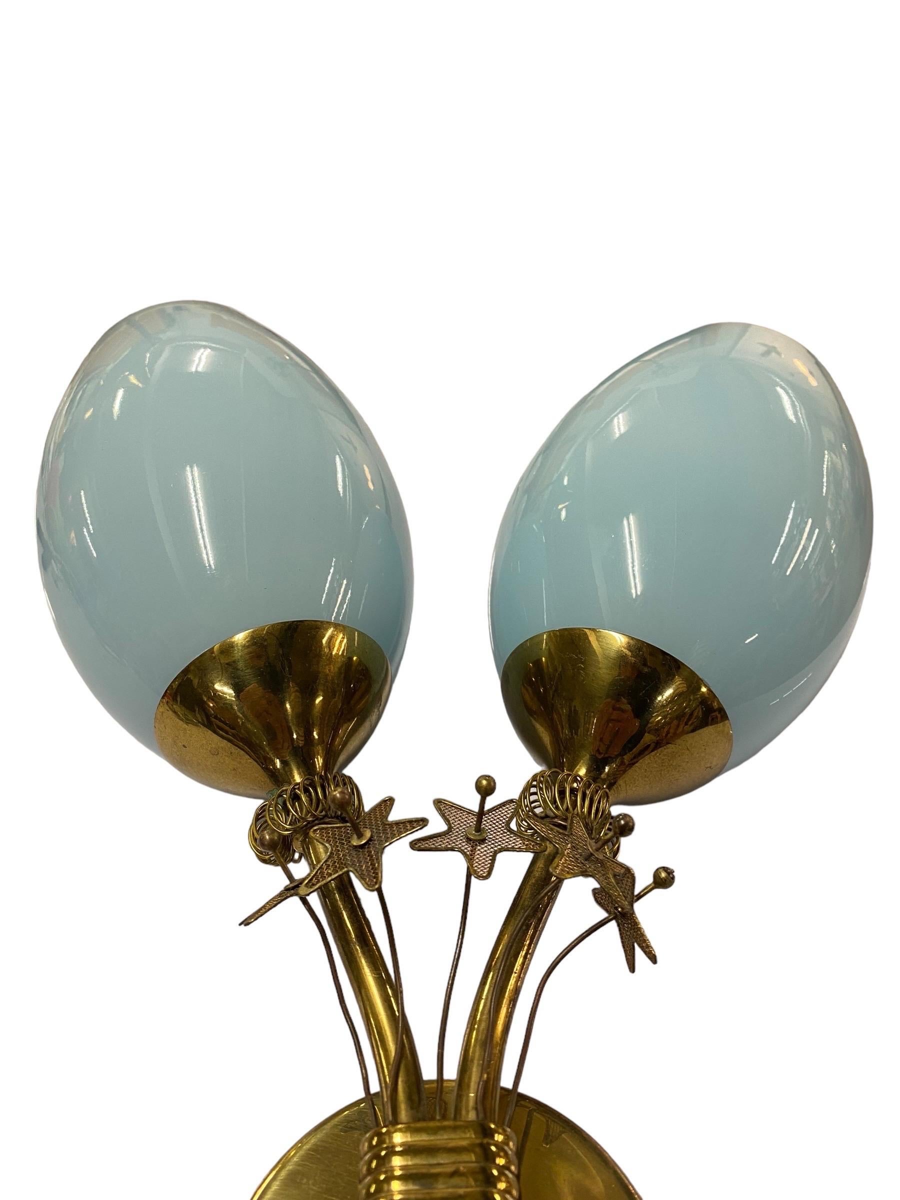 A Rare Paavo Tynell Wall Lamp, Taito Oy 1950s In Good Condition For Sale In Helsinki, FI