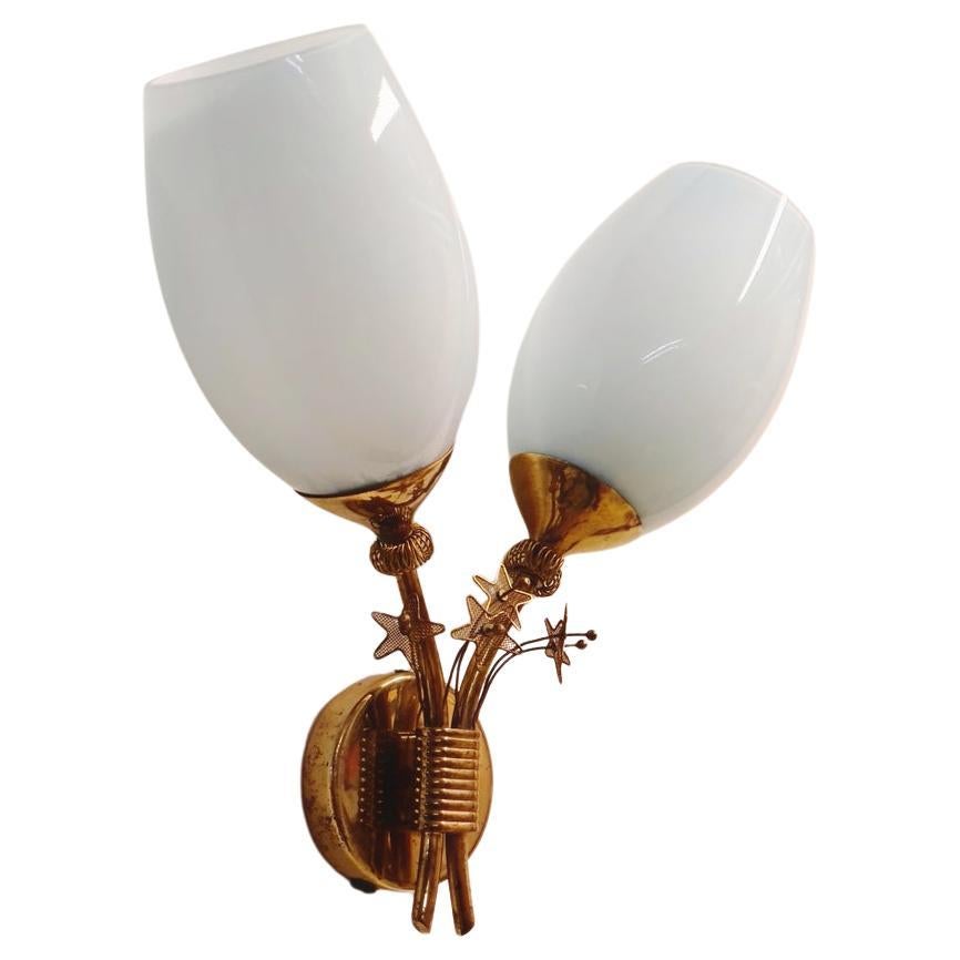 Mid-20th Century A Rare Paavo Tynell Wall Lamp, Taito Oy 1950s For Sale