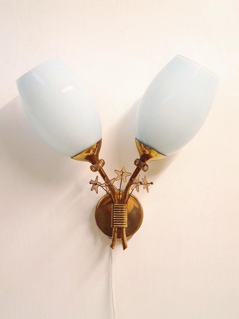 A Rare Paavo Tynell Wall Lamp, Taito Oy 1950s For Sale 2