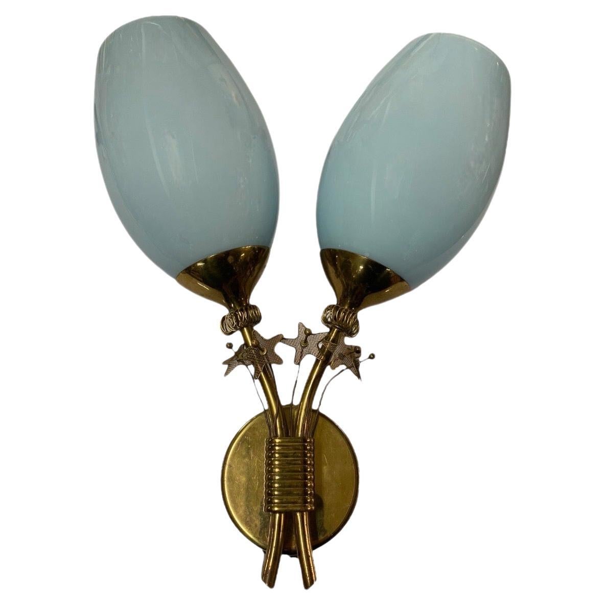 Una rara lampada da parete di Paavo Tynell, Taito Oy, 1950
