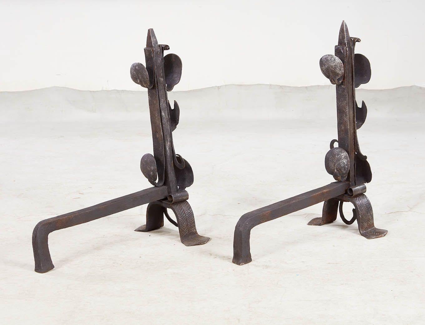 A Rare Pair of 16th Century Iberian Andirons For Sale 5
