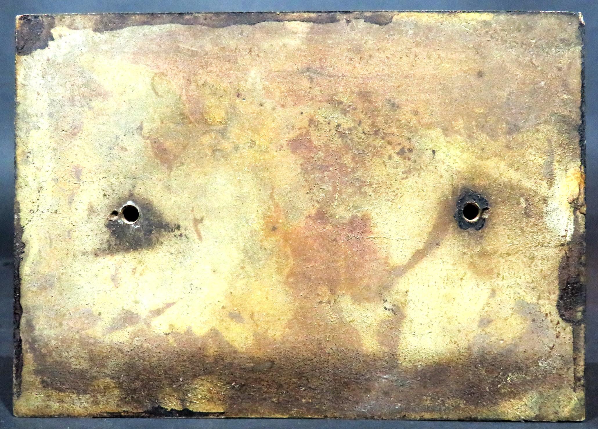 Raro par de placas de bronce animalier firmadas por el artista y atribuidas a Barye siglo XIX en venta
