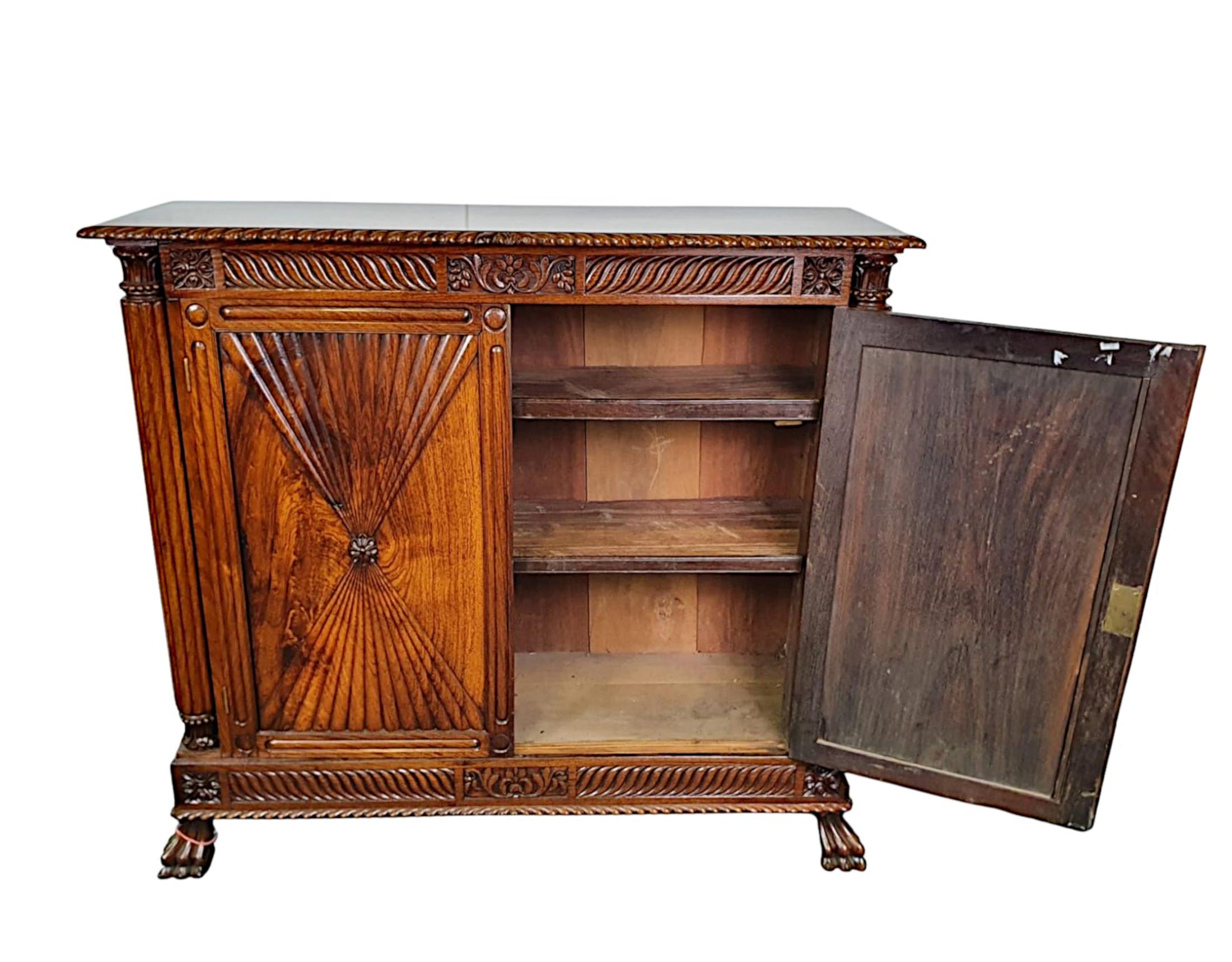 English Rare Pair of 19th Century Fruitwood Side Cabinets For Sale