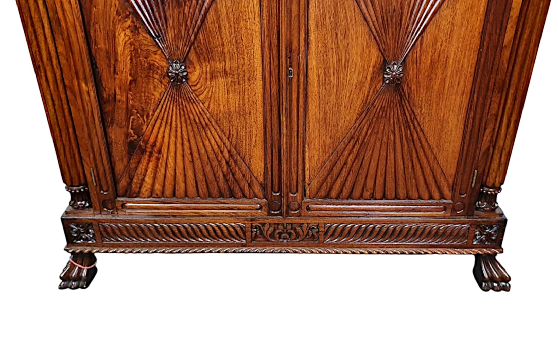 Rare Pair of 19th Century Fruitwood Side Cabinets In Good Condition For Sale In Dublin, IE