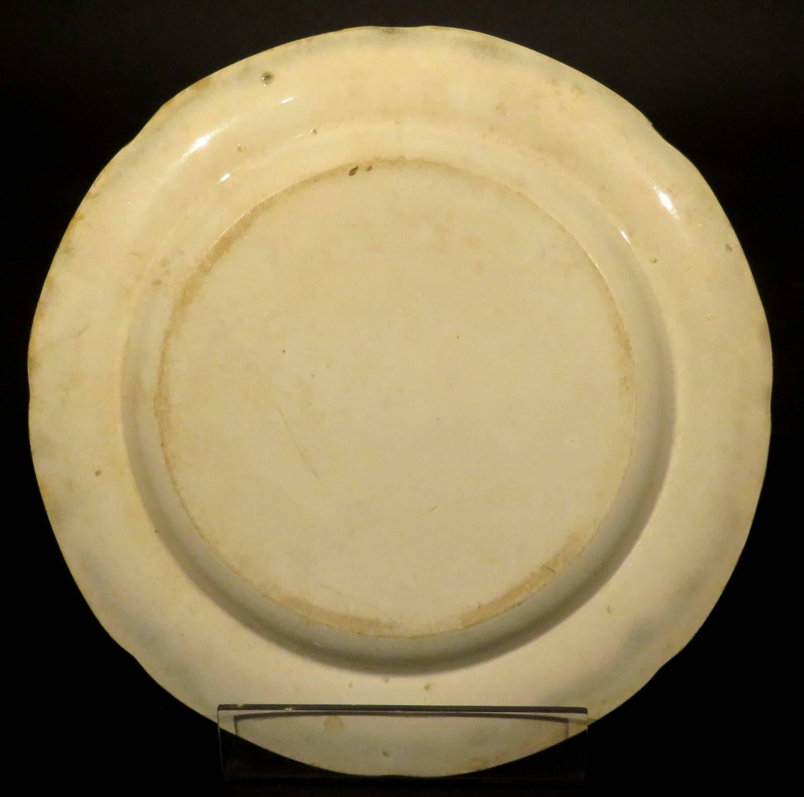 Rare Pair of 19th Century Herculaneum Pottery Plates, Liverpool, circa 1805 1