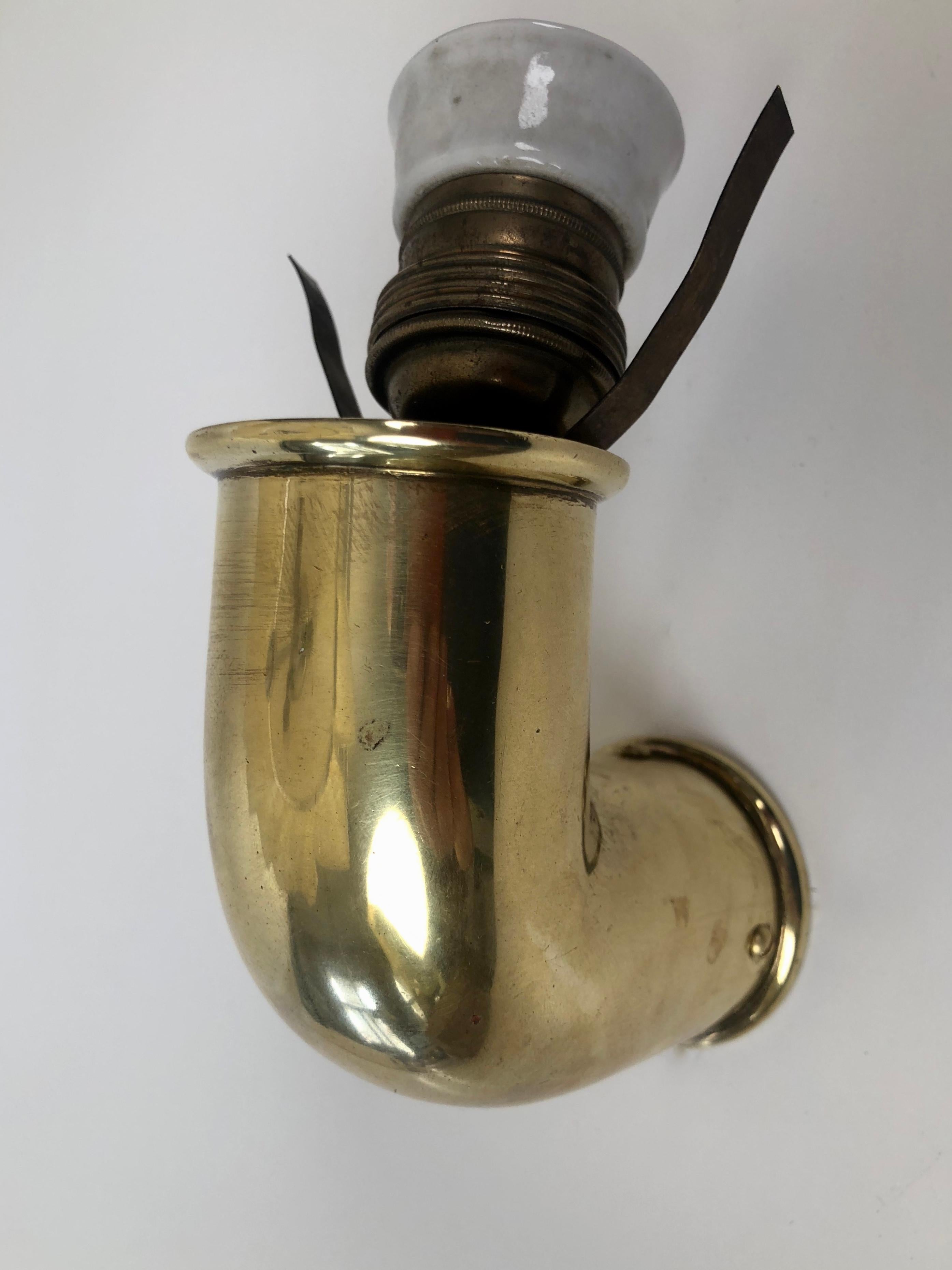 A Rare Pair of Brass Scones from the 1930's, Austria en venta 3