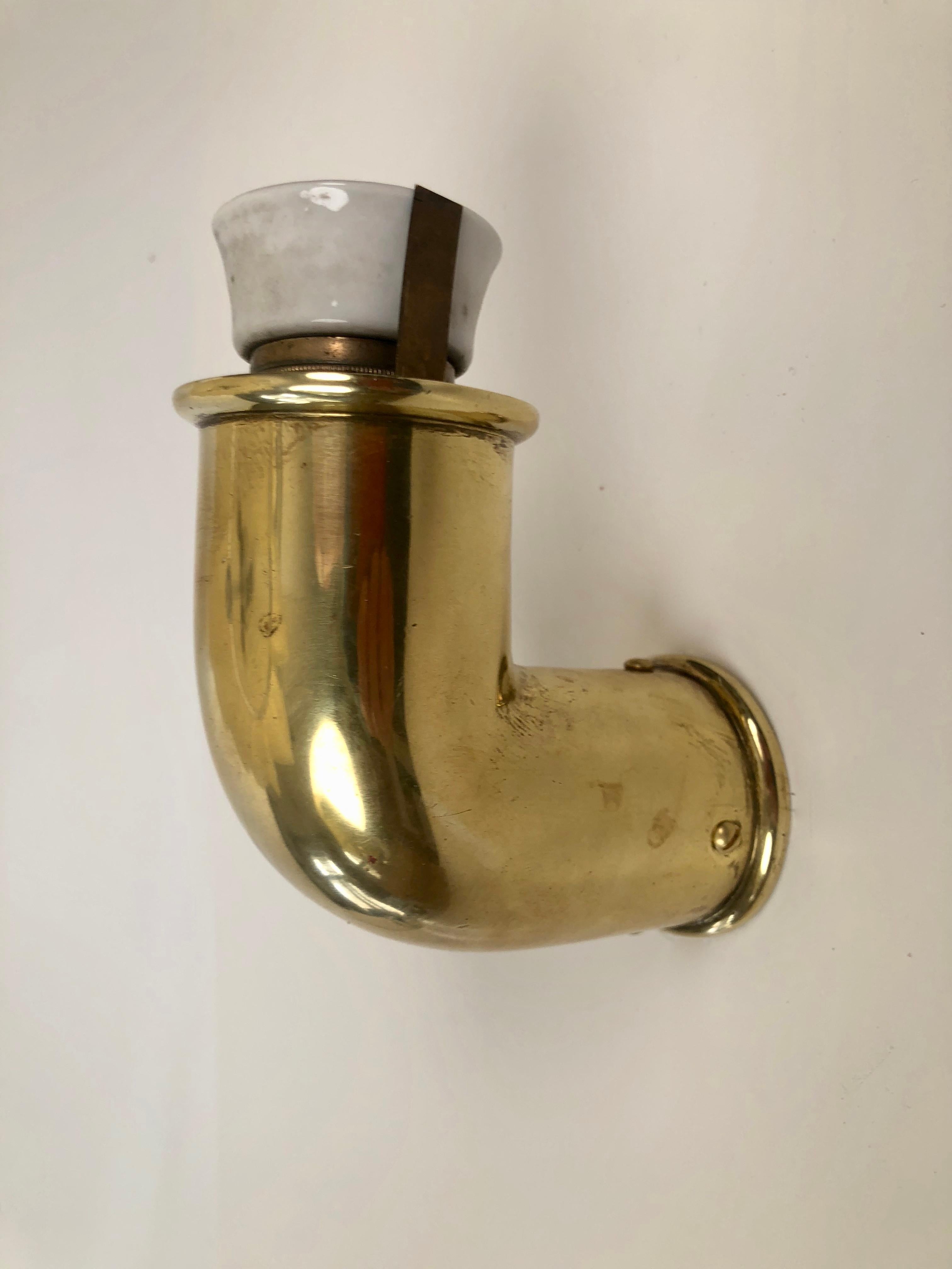 A Rare Pair of Brass Scones from the 1930's, Austria en venta 4