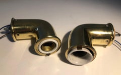A Rare Pair of Brass Scones from the 1930's, Austria