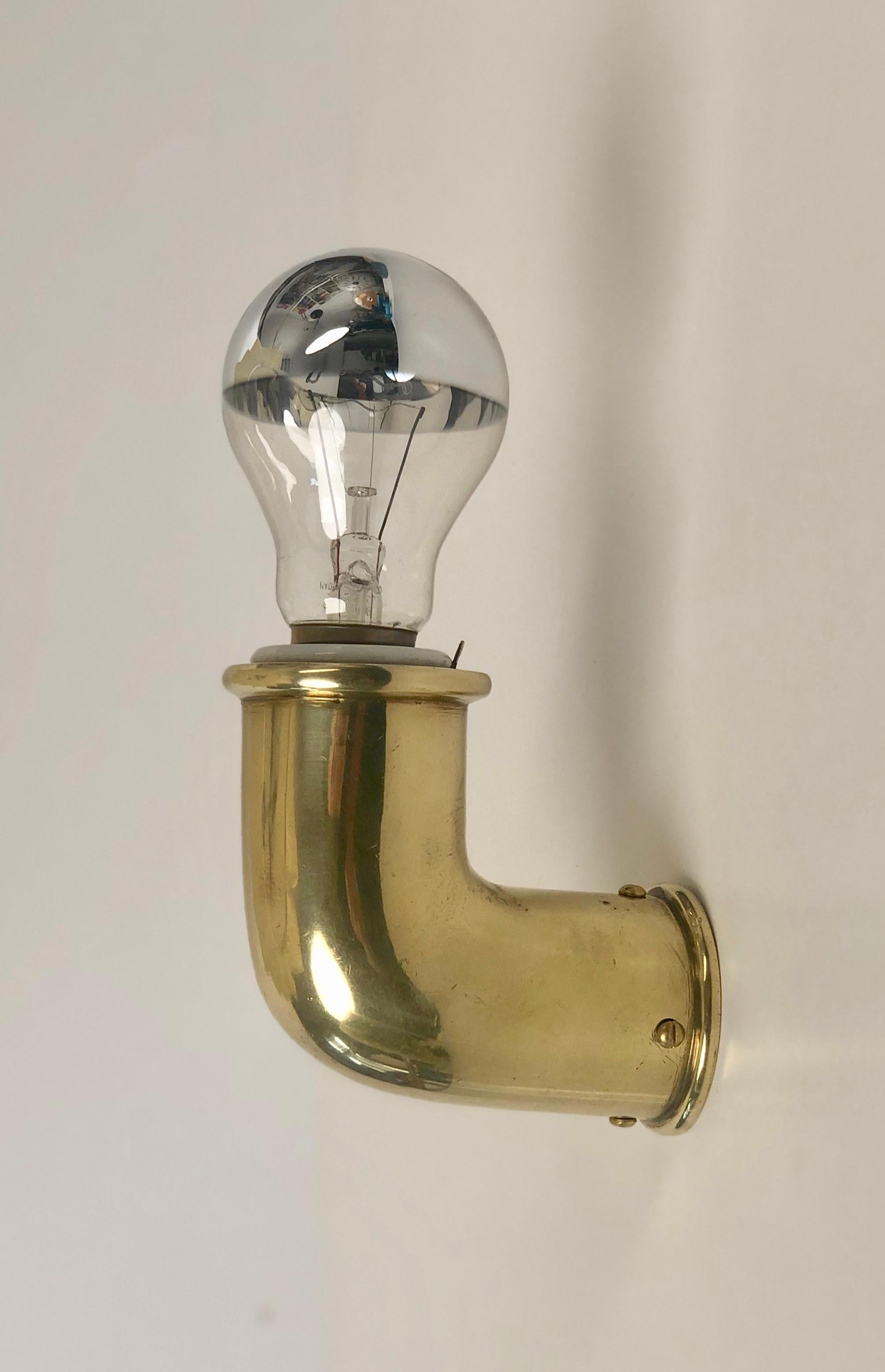 A Rare Pair of Brass Scones from the 1930's, Austria Austríaco en venta