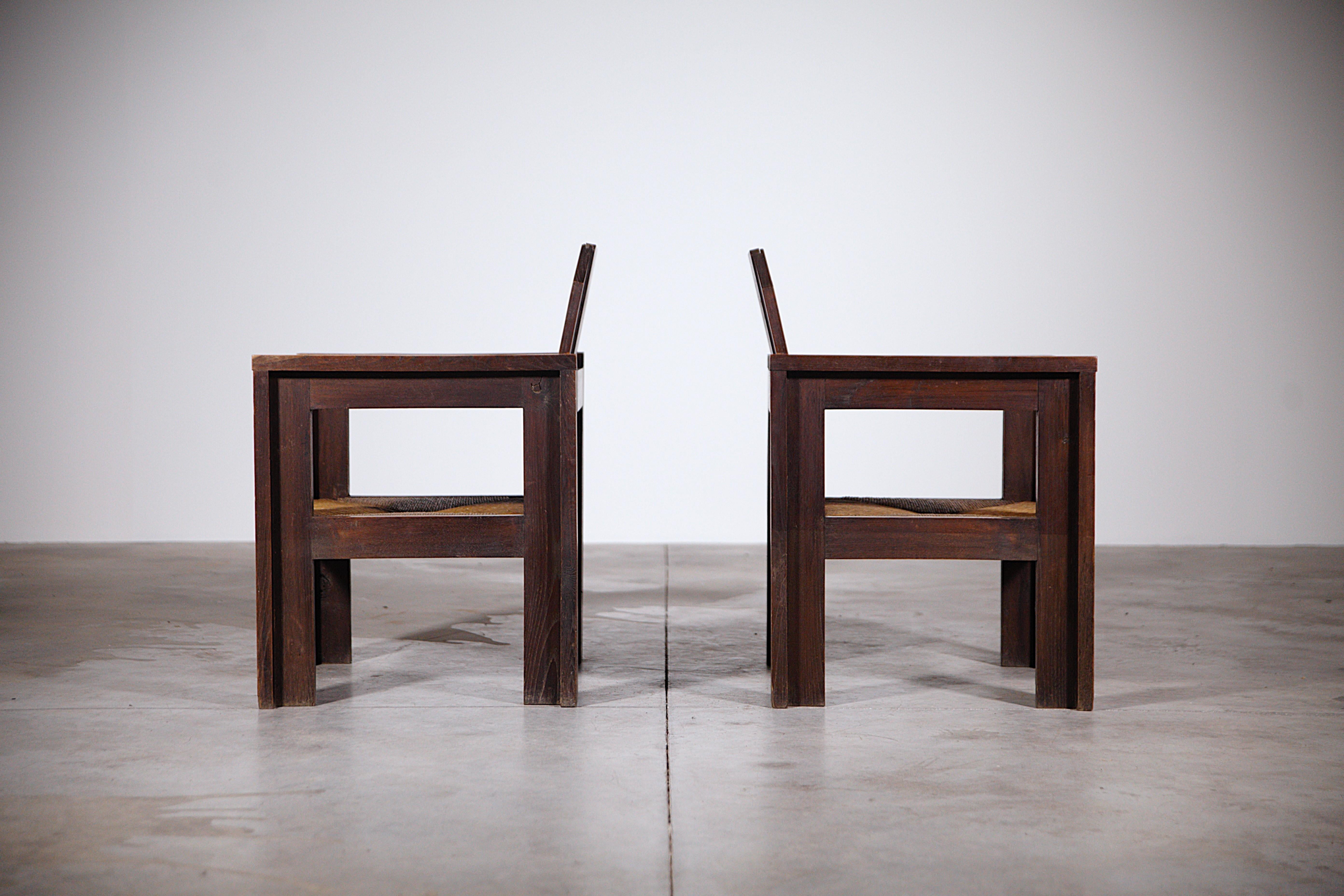 A Rare Pair of Celtic Armchairs by Joseph Savina France 1930s 8