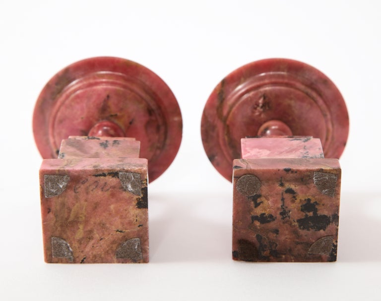 Rare Pair of Early 19th Century Russian Hand Carved Rhodonite Tazzas ...