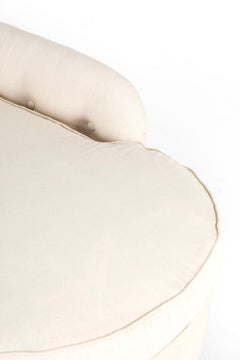 A Rare Pair Of English Button Back Chaise Langue