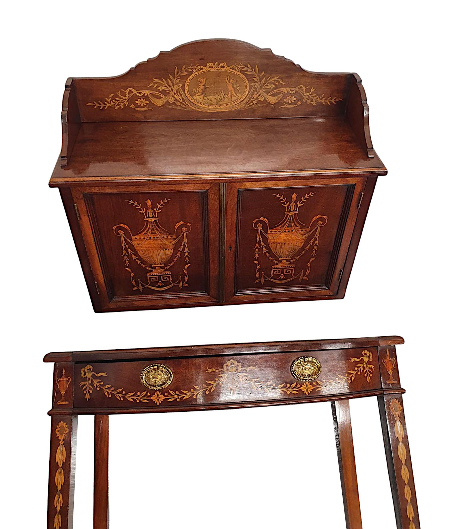  A Rare Pair of Exceptional Edwardian Cabinets Attributed to Edward and Roberts For Sale 7