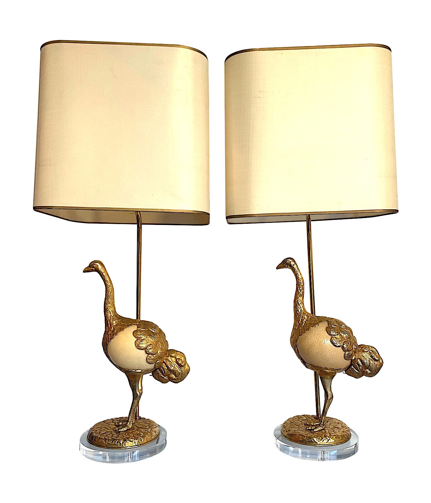 Gilt Rare Pair of Gabriella Crespi 