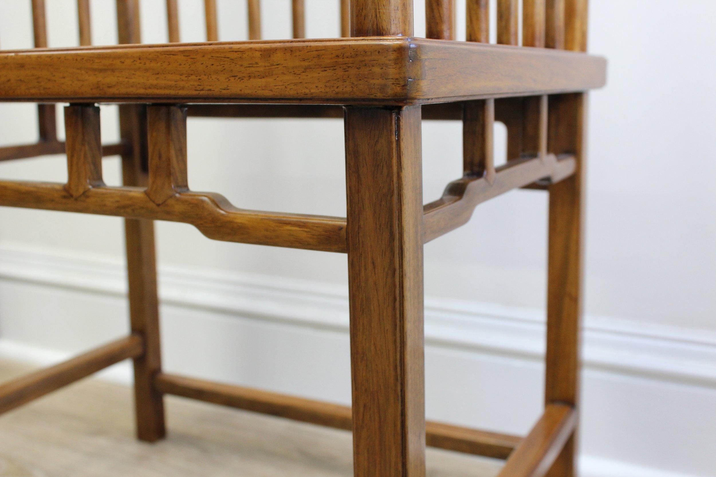 A Rare Pair of Huanghuali Armchairs For Sale 2