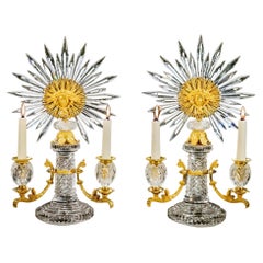 Rara coppia di candelabri a raggiera Regency attribuiti a Apsley Pellett