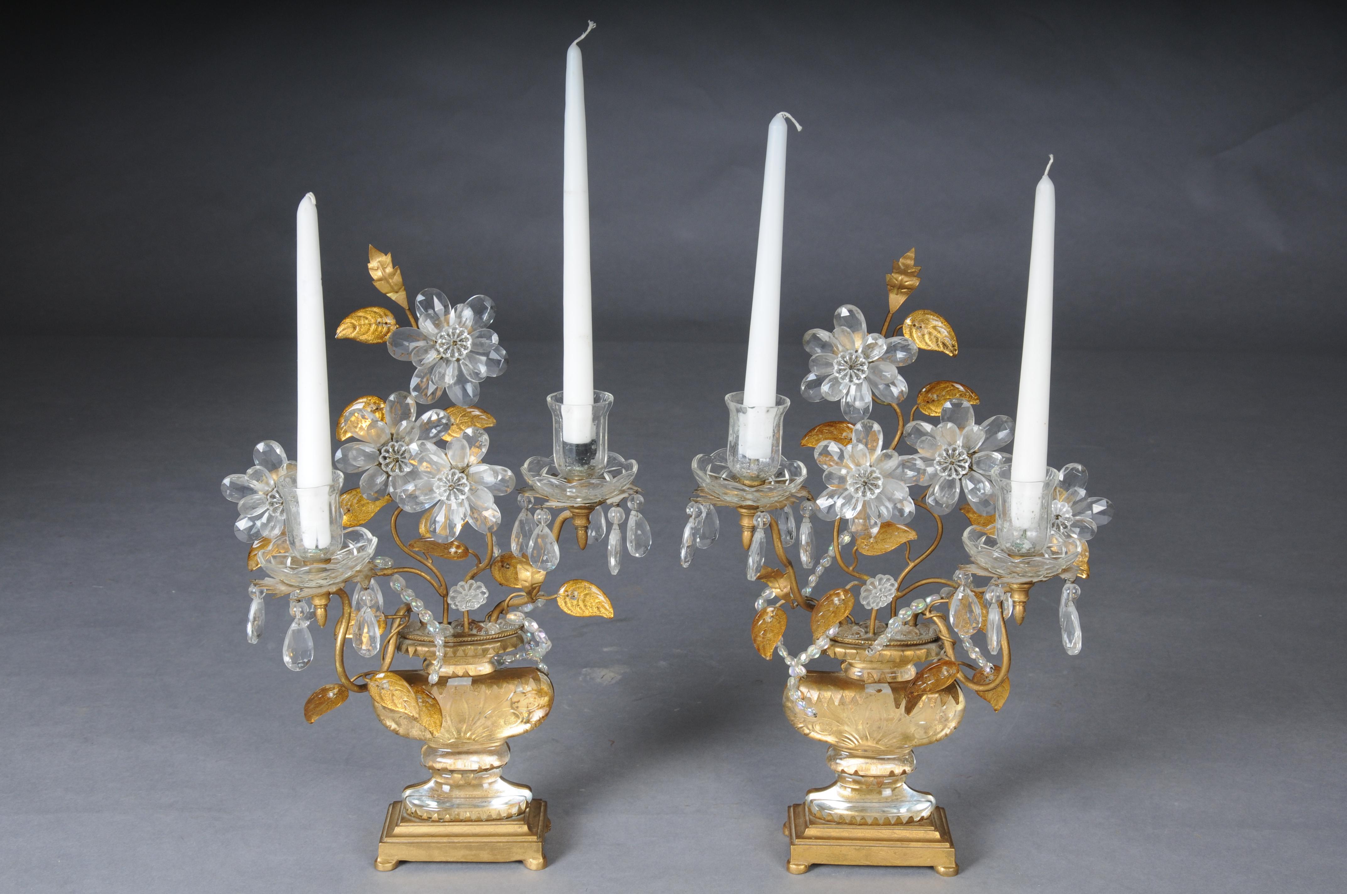 Since the 1860s, the renowned French luxury lighting atelier Maison Baguès has been producing pieces that are highly valued across the world.
For candlesticks 
Each piece is hand assembled, using traditional techniques.

Gorgeous antique lighting.
