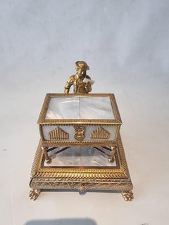 A Rare Palais Royal Musical Automaton Organ Grinder Jewellery box