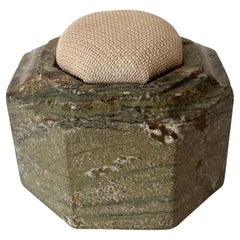 Rare Pin Cushion in Swedish Grottorps Marble from 19th Century