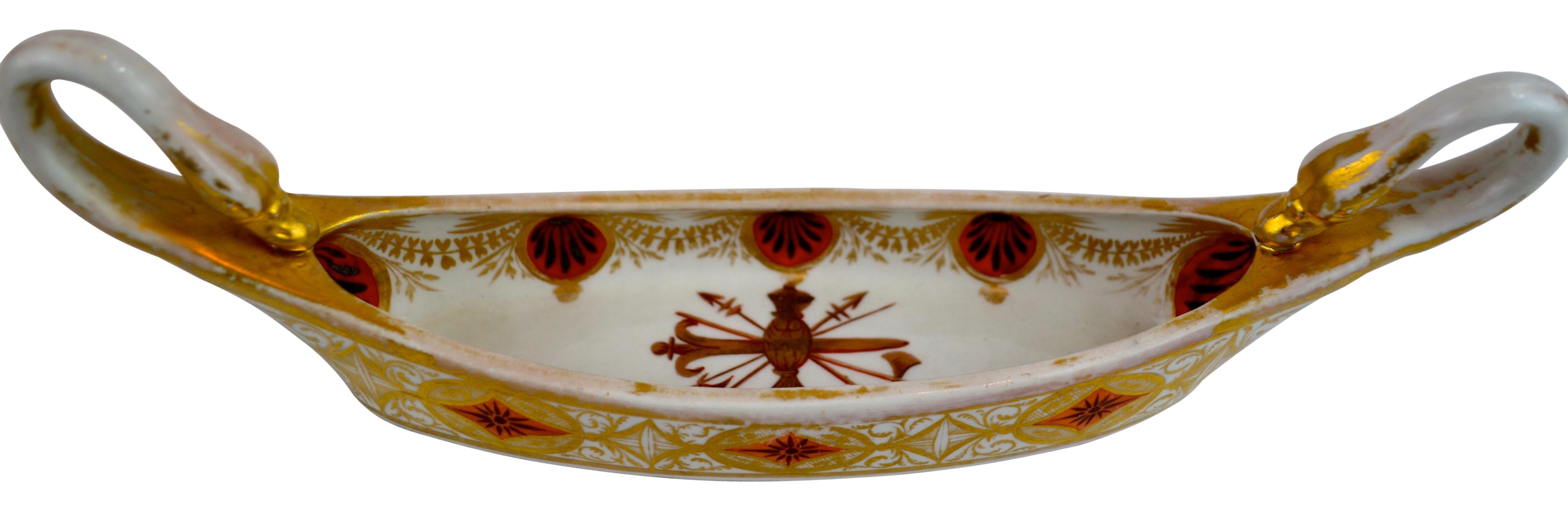 Rare Regency Period English Spode Spoon Tray In Good Condition In Vancouver, British Columbia