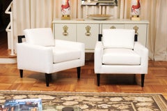 Sublime paire de fauteuils de salon modernes et élégants de Baker, vers 1958 - 2 paires disponibles
