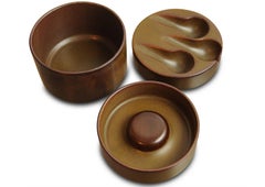 Un rare pot à tabac Rosenthal de forme organique à trois niveaux avec porte-pipes