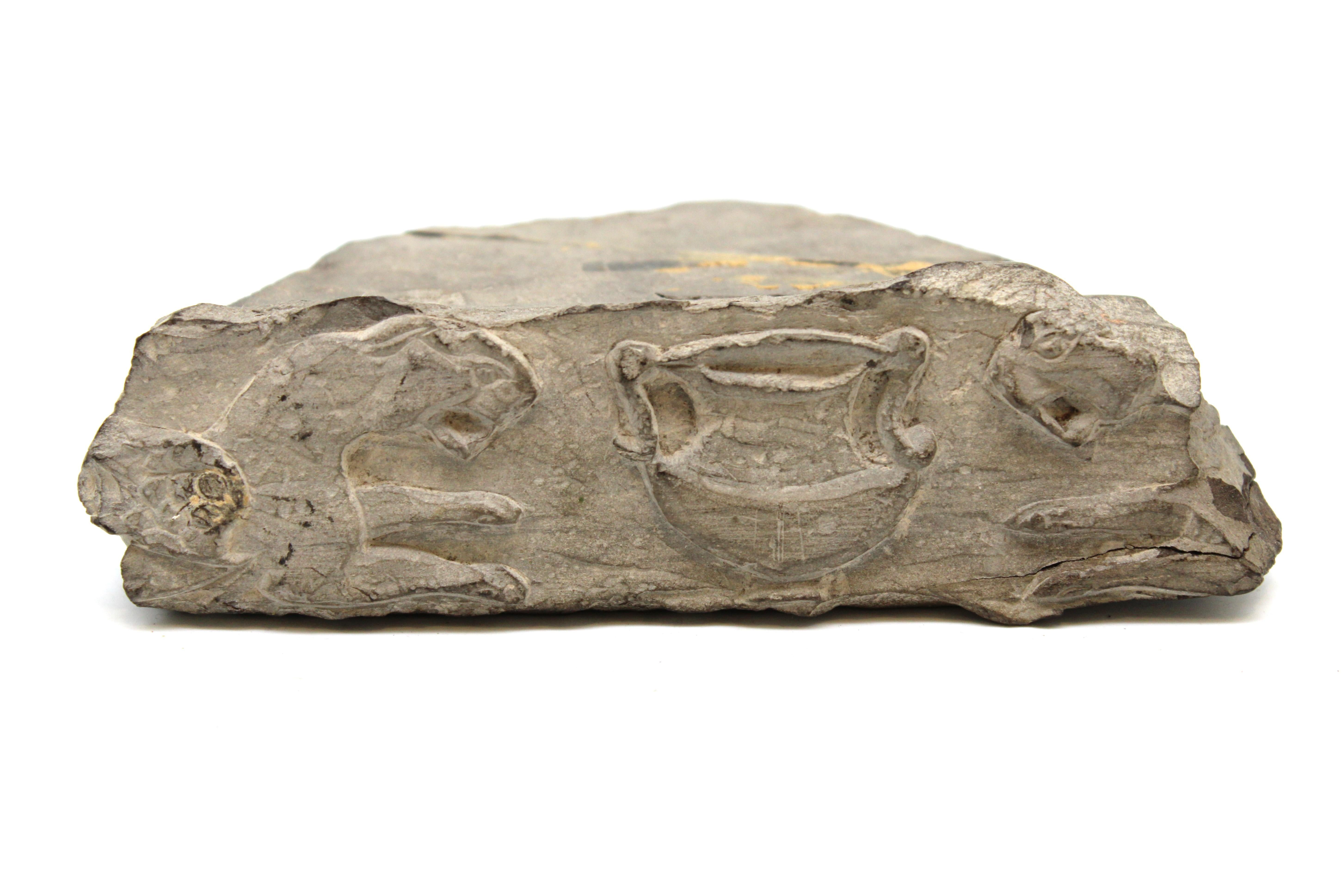 A Rare Second Temple Period Limestone Table Fragment, Jerusalem, 1st Century BCE For Sale 2