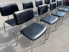 Rare Seen Set of 10 Danish Dining Chairs by Duba from the 1970s