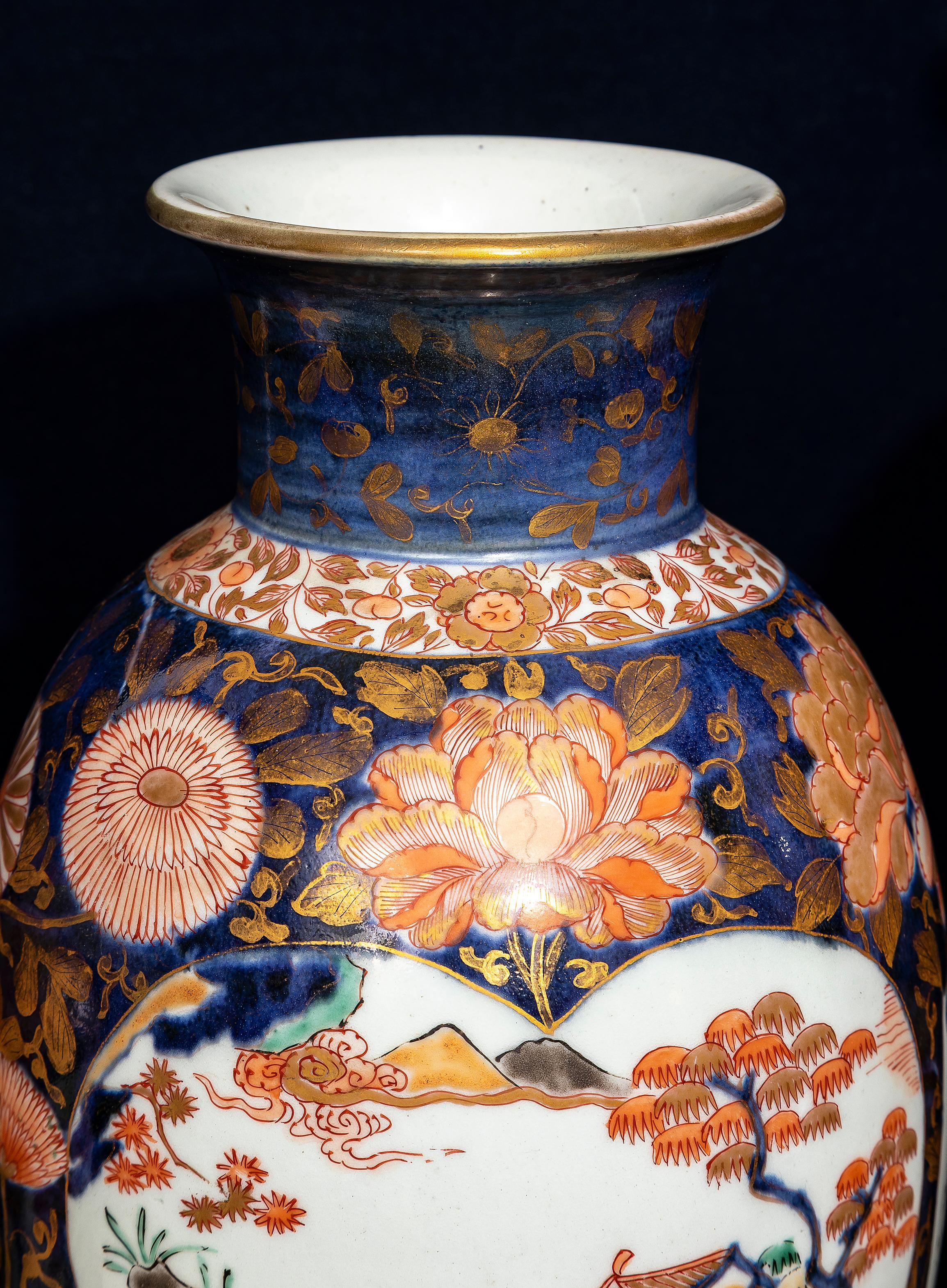 Seltener Satz von 5 Vasen aus japanischem Arita Porcelain im Imari-Stil aus der Edo-Zeit im Angebot 3