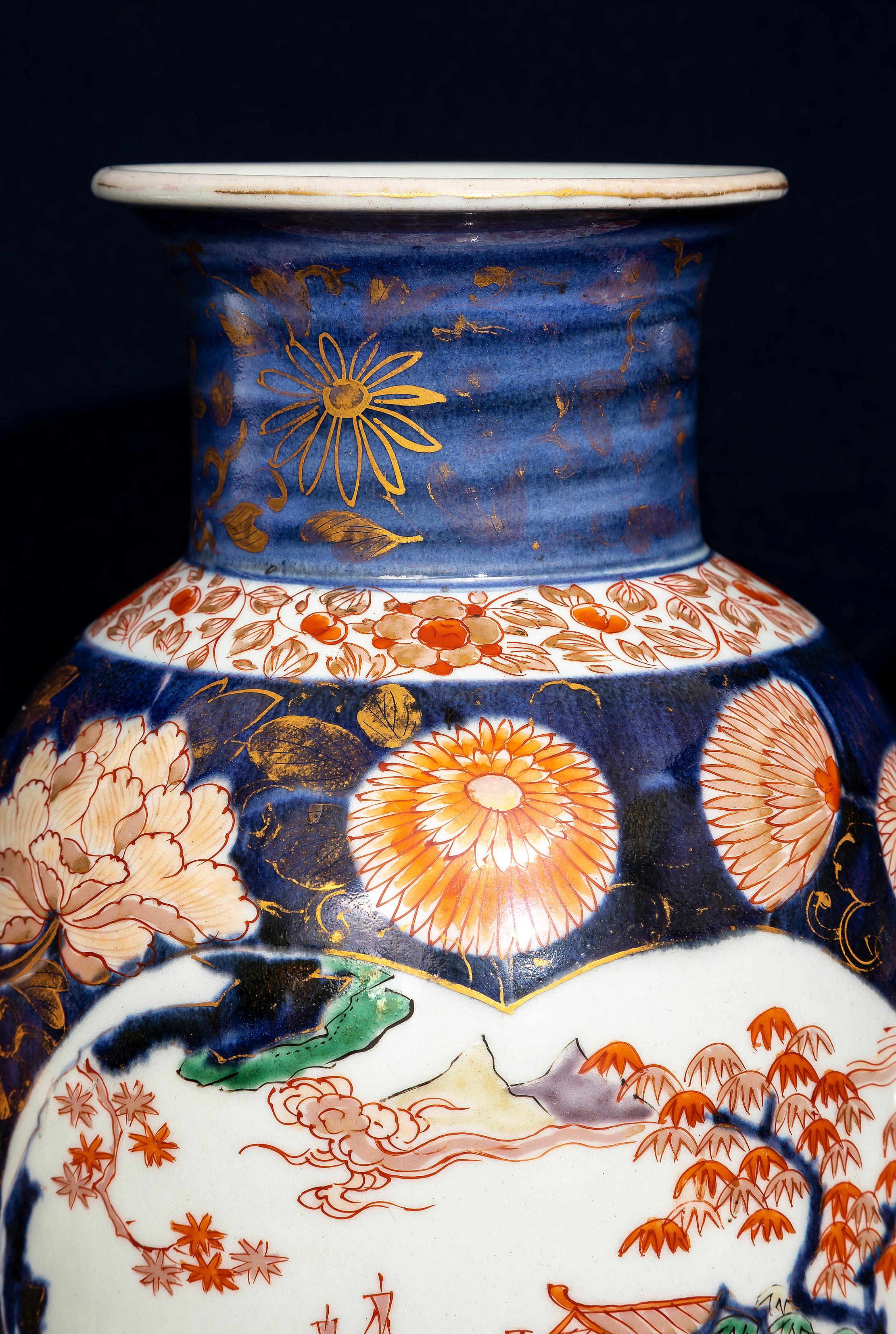 Seltener Satz von 5 Vasen aus japanischem Arita Porcelain im Imari-Stil aus der Edo-Zeit im Angebot 4