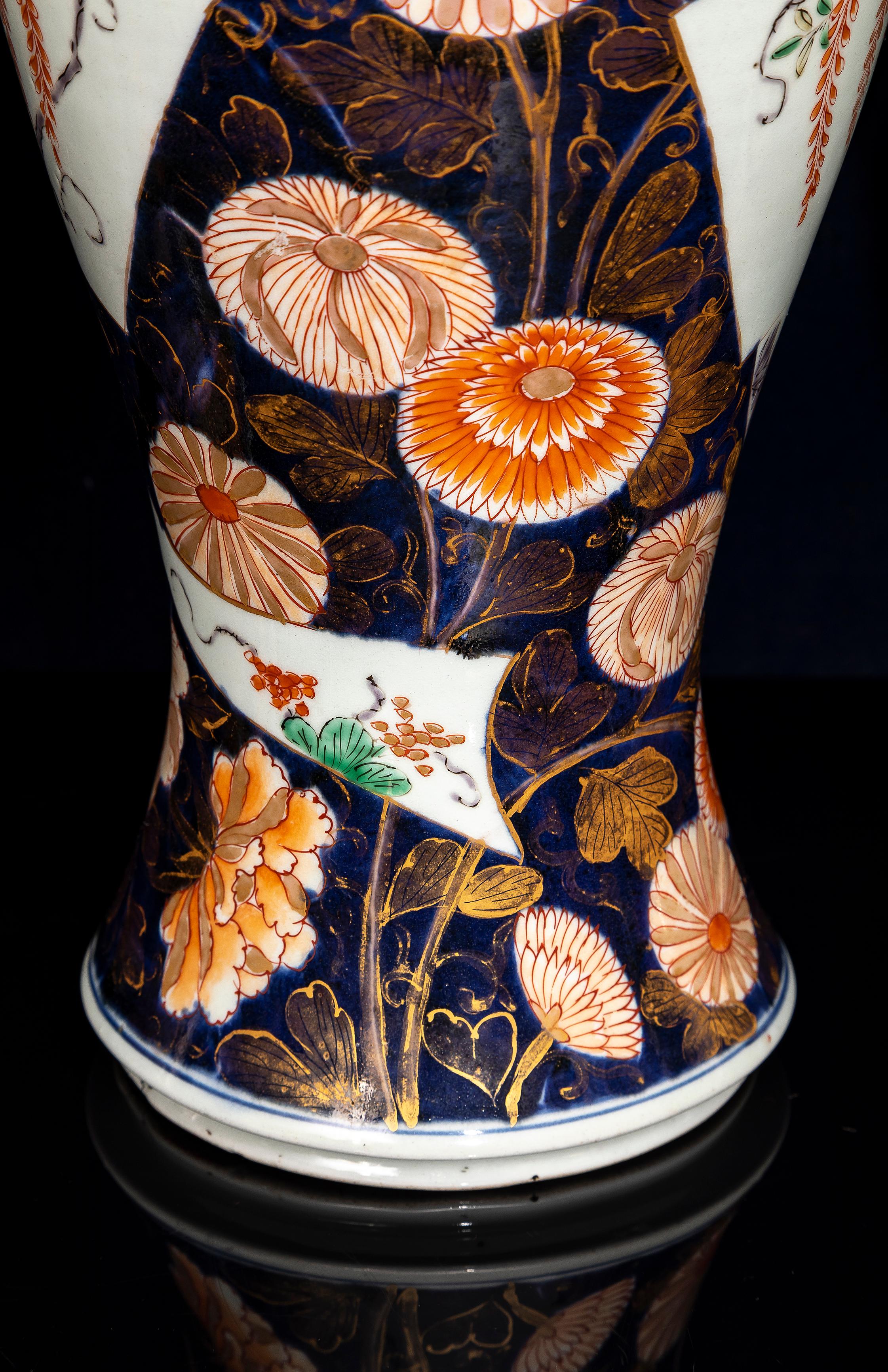 Seltener Satz von 5 Vasen aus japanischem Arita Porcelain im Imari-Stil aus der Edo-Zeit im Angebot 8