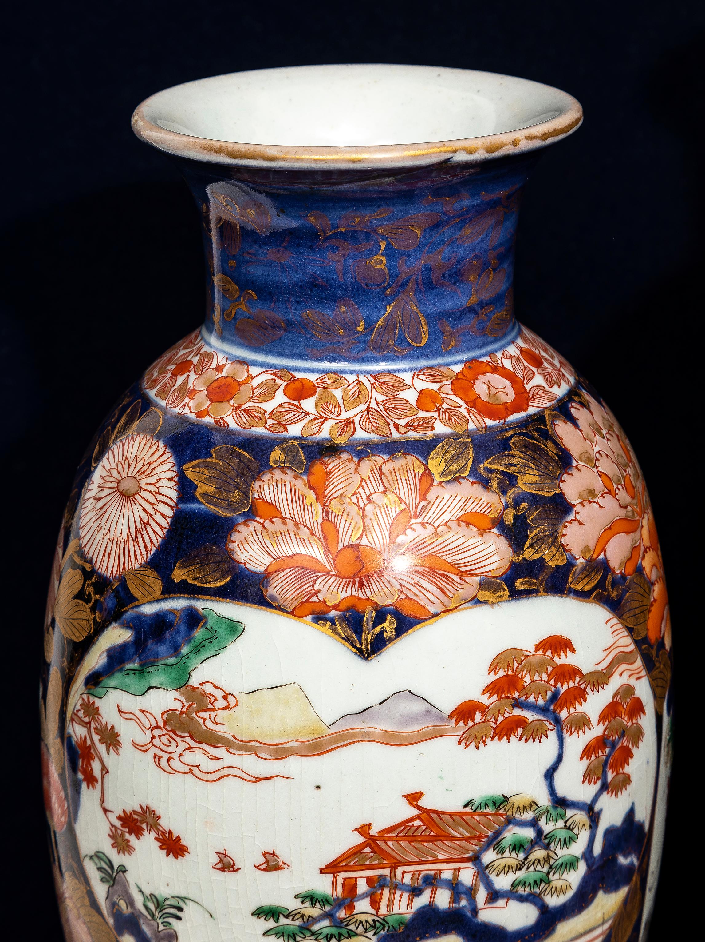 Seltener Satz von 5 Vasen aus japanischem Arita Porcelain im Imari-Stil aus der Edo-Zeit im Angebot 2