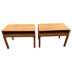 A rare set of Danish night stands by Kai Kristiansen for Aksel Kjersgaard
