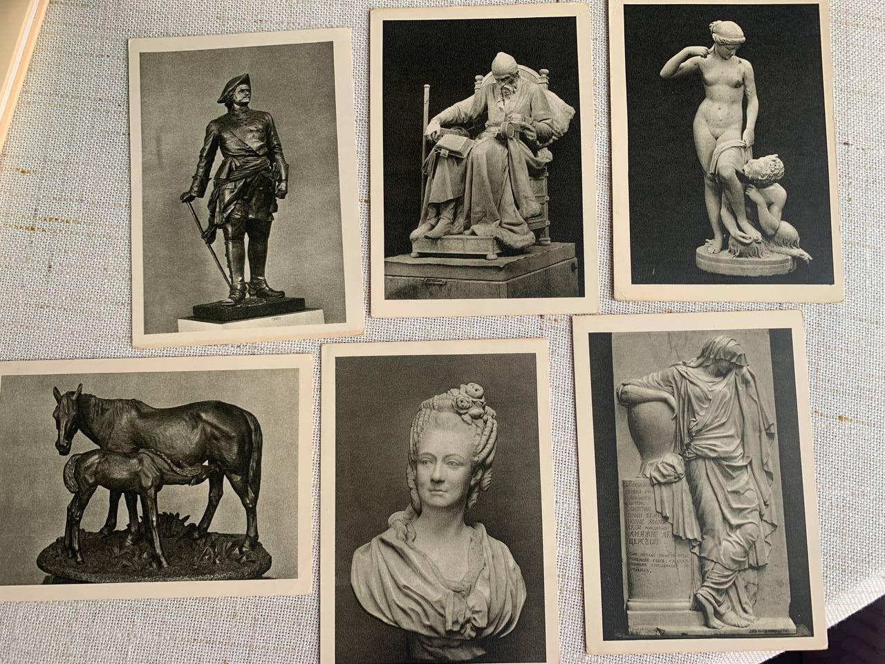 Un raro set di cartoline. Museo Pushkin, 1956 + 17 cartoline del 1955. in vendita 8