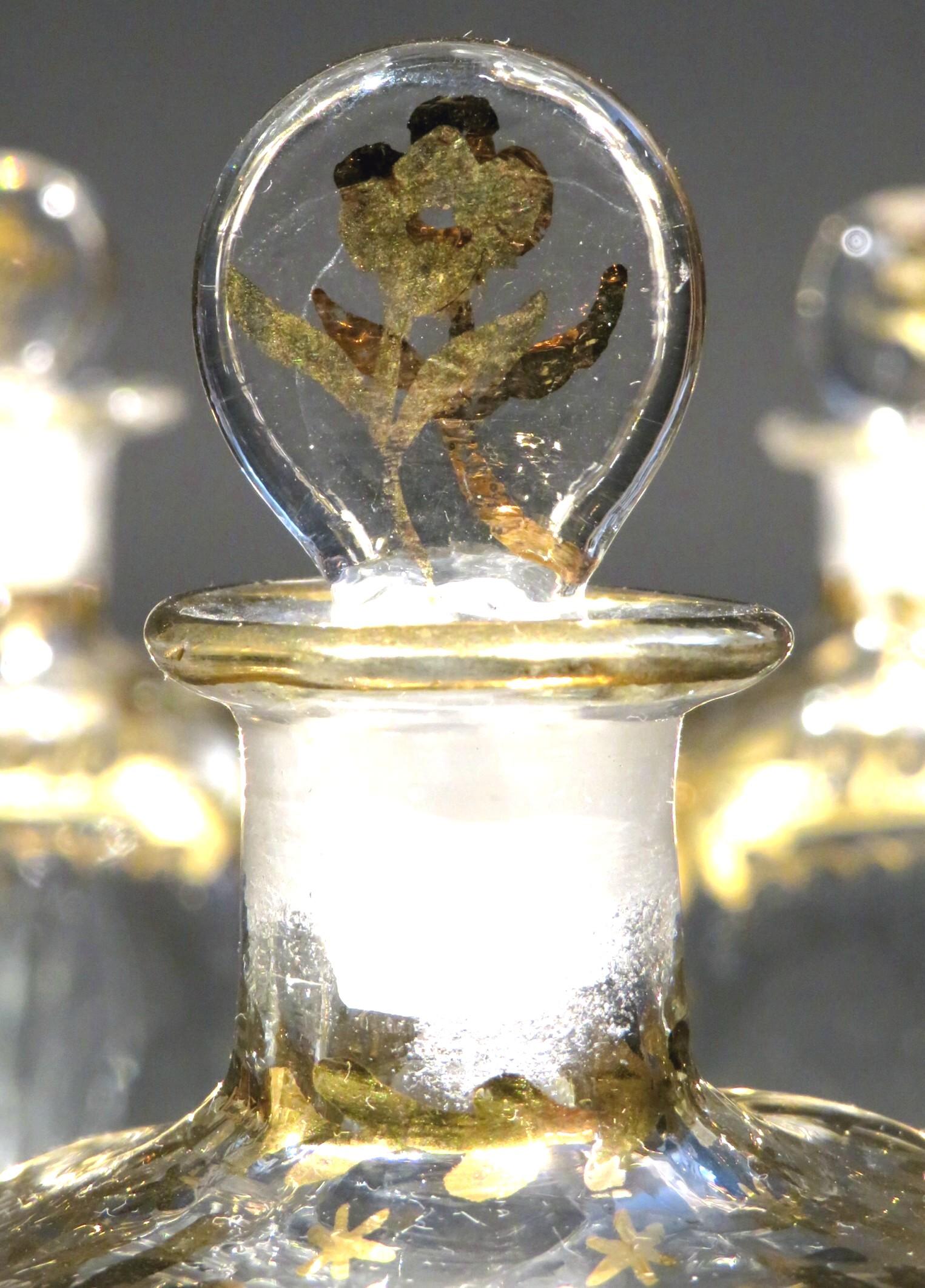 A Rare Set of Six Dutch Colonial ‘Gujarat’ Glass Decanters, India Circa 1750 at 1stDibs rare