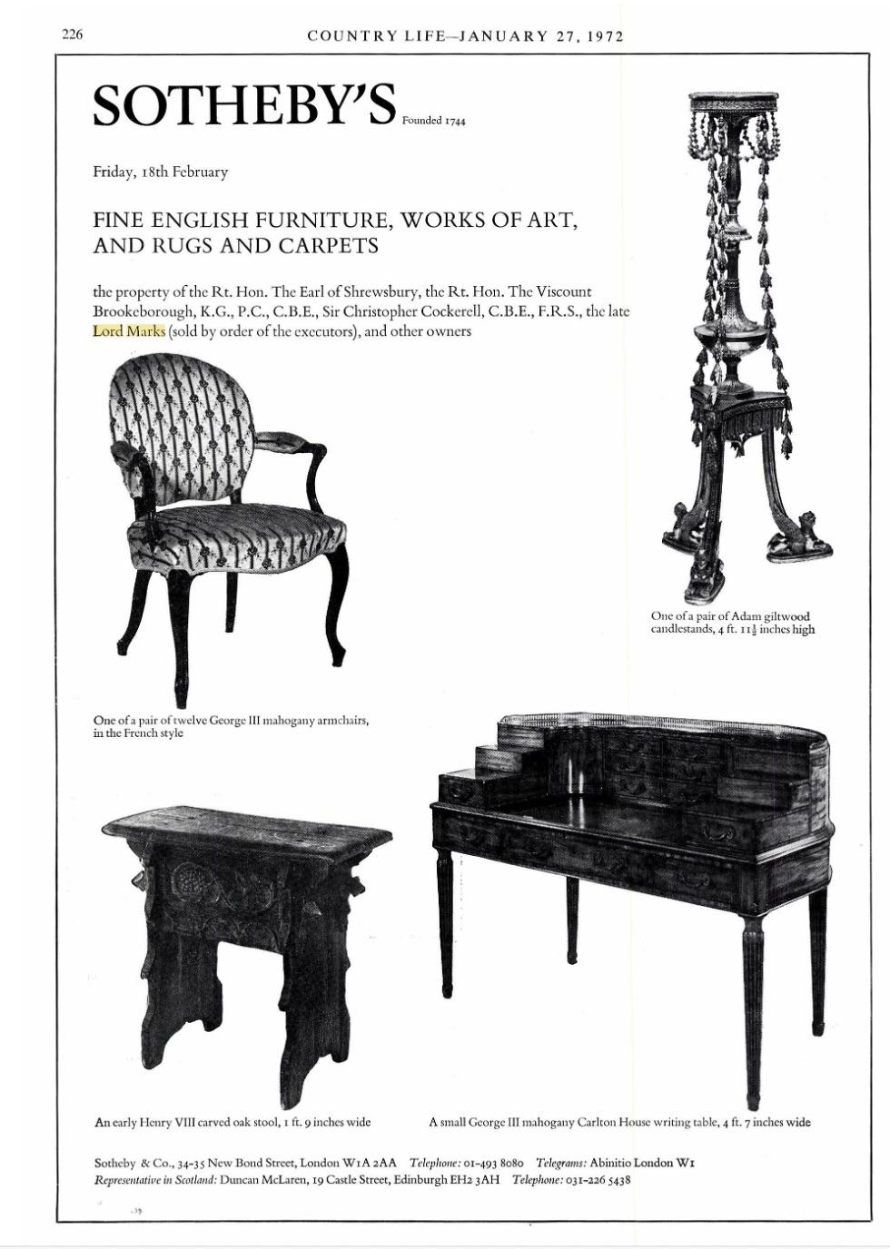 A rare set of twelve George III mahogany open arm chairs in the French Hepplewhi For Sale 5