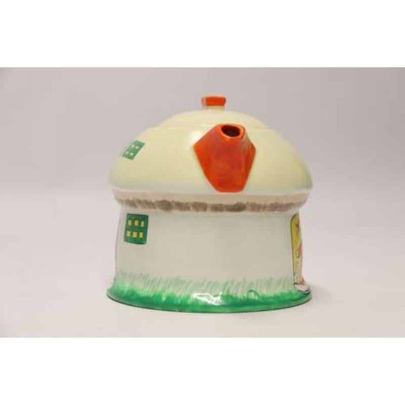 Hand-Painted A Rare Shelly Porcelain Novelty Tea Pot, c 1930 Designed by Mable Lucy Attwell For Sale